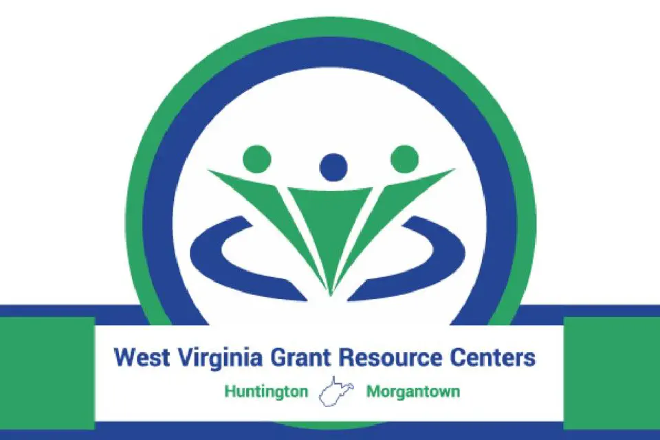 This image is a logo for the West Virginia Grant Resource Centers.