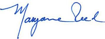 Maryanne Reed signature